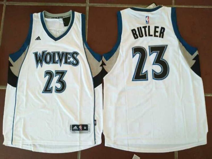 Men Minnesota Timberwolves #23 Jimmy Butler White NBA Jerseys